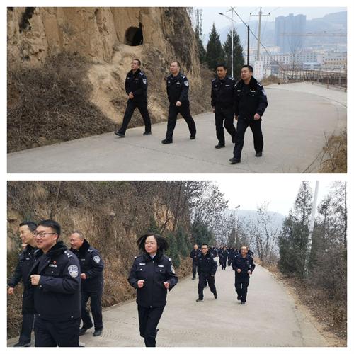 1月2日,宜川县公安局举办了"不忘初心,牢记使命"主题教育新年登高比赛