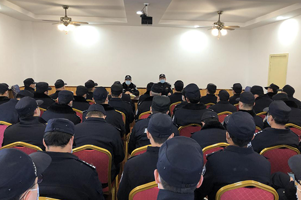 会上,庄里监狱党委副书记,政委,备勤指挥长张宝平对隔离备勤期间纪律