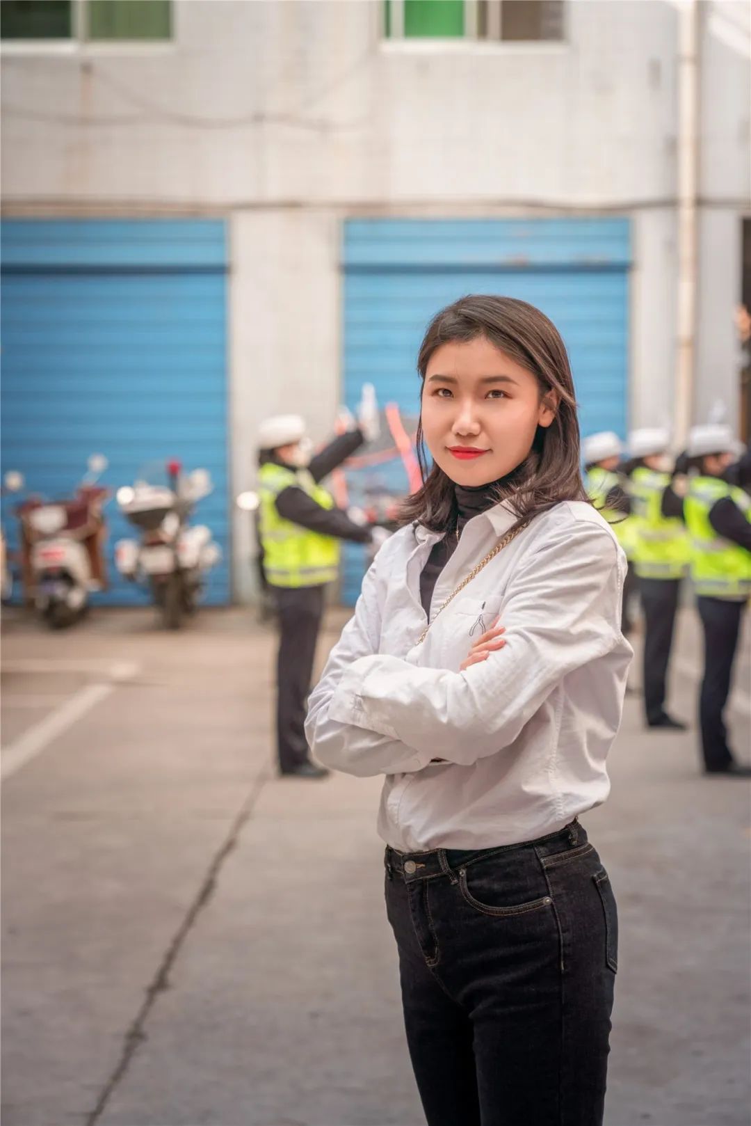 摄影师眼中的西安交警女神