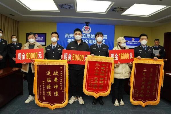 时间：1月10日上午11_00地点：地铁分局1月10日上午11点，西安公安地铁分局会议室内，涉案资金发还仪式正在举行。包括高先生被骗案件在内的3起电信诈骗案件，共计15万余元涉案资金被现场发还给受害人高先生、张女士等3人。领到失而复得的钱款，高先生激动地说：“真没想到这钱还能追回来，太感谢地铁分局的民警了！”为表达感激之情，3名受害人将写有“千里追踪雷霆出击正义卫士英勇无畏”<span class="highlight_review" data-suggest="" id="highlight_review_8">、</span>“破案神速追赃挽损”等字样的锦旗送给办案民警。西安地铁警方也想再次提示大家：不要轻信陌生电话的转账要求，不要向陌生的个人<span class="illegalWord"><span class="illegalWord"><span class="illegalWord">账户</span></span></span>、微信、支付宝汇款转账，一旦发现被骗，请及时报警！